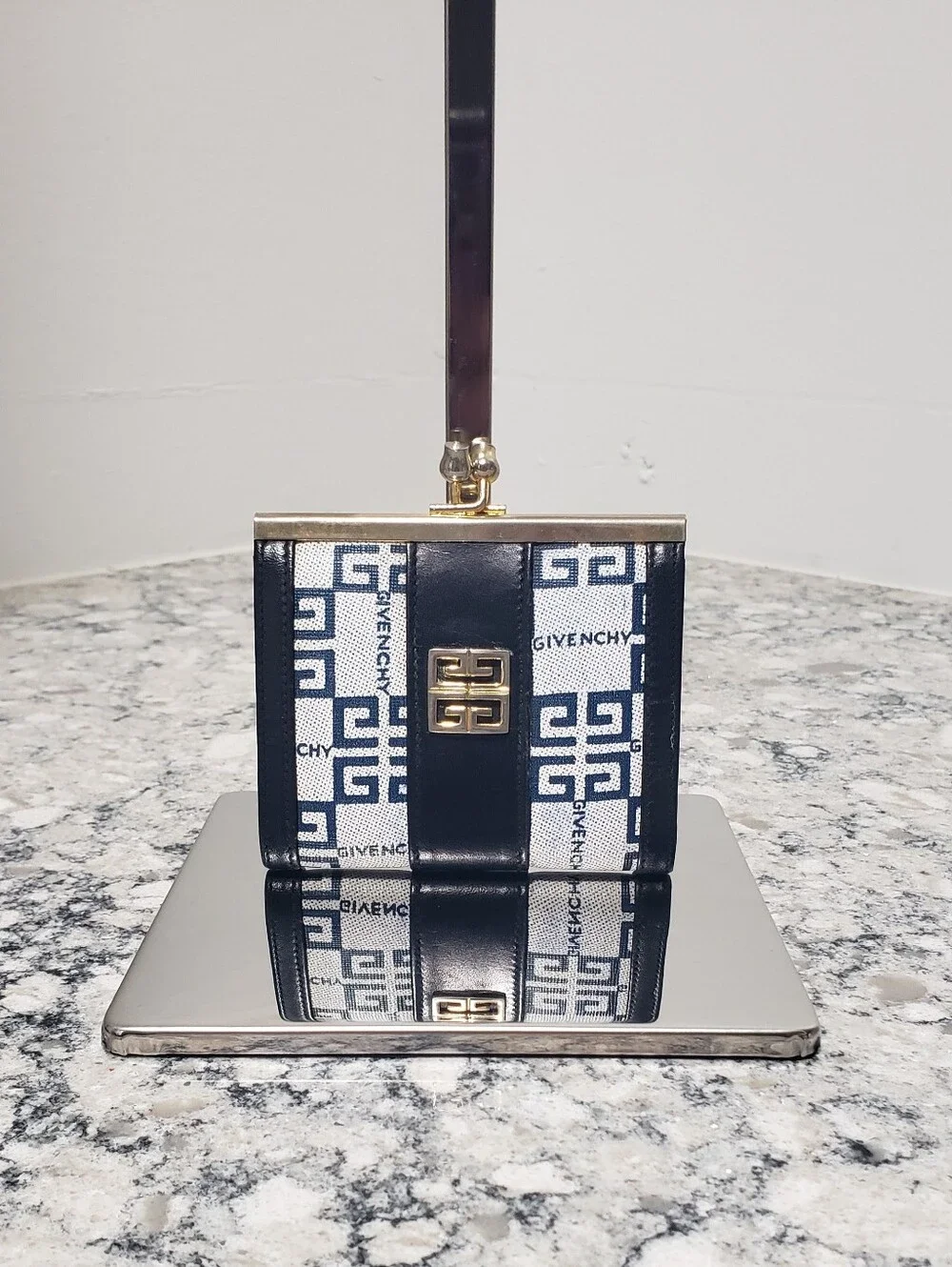 Vintage Givenchy Monogram Kisslock Coin Purse